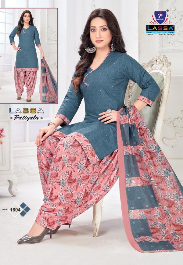 Ap Lassa Patiyala Vol-16 Cotton Designer Patiyala Dress Material 